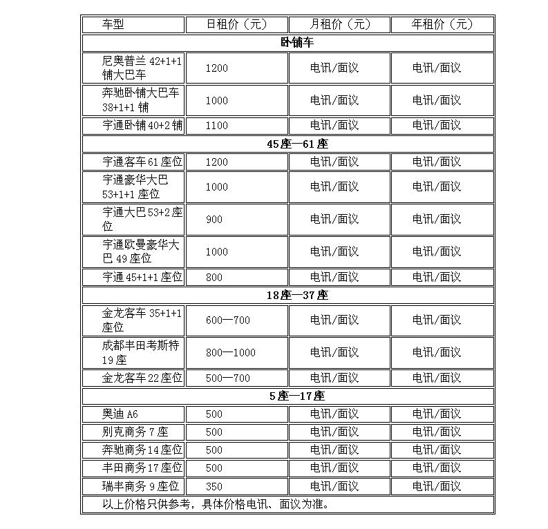 郑州包车公司哪家好?价格怎么样?